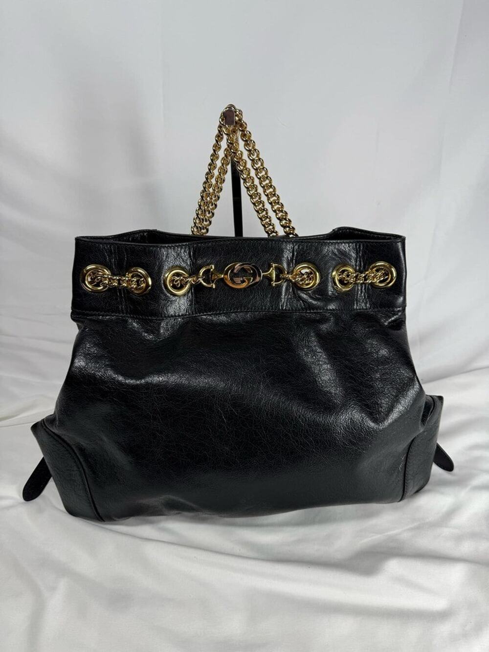 Gucci Black Leather Zumi Backpack Shoulder Backpack SPB TS 342490